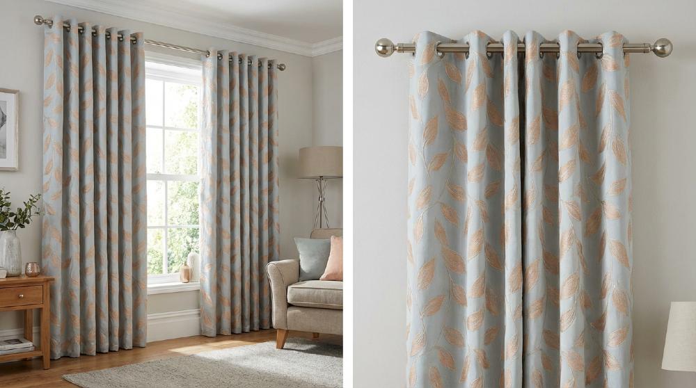 Sardinia Made to Measure Curtains Duck Egg