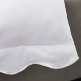 Scallop Edge 100% Cotton White Duvet Cover Set - White - Scallop Edge Duvet Cover Set In White 4