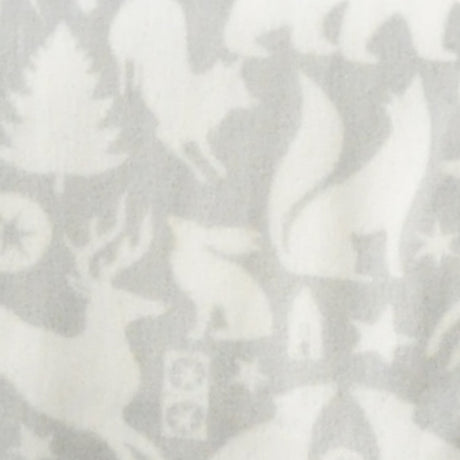Snug Scandi Animals Cosy Fleece Throw – Grey – 120cm x 150cm - Scandi Animals Throw In Grey 120 X 150Cm 2