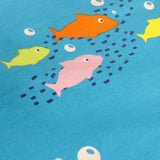 Sea Life Kids Ocean Print Single 25cm Deep Fitted Sheet - Sea Life 25Cm Deep Fitted Bed Sheet In Multicolour 2