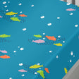 Sea Life Kids Ocean Print Single 25cm Deep Fitted Sheet - Sea Life 25Cm Deep Fitted Bed Sheet In Multicolour 3