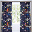 Sea Life Kids Pencil Pleat Curtains Light Filtering Polycotton