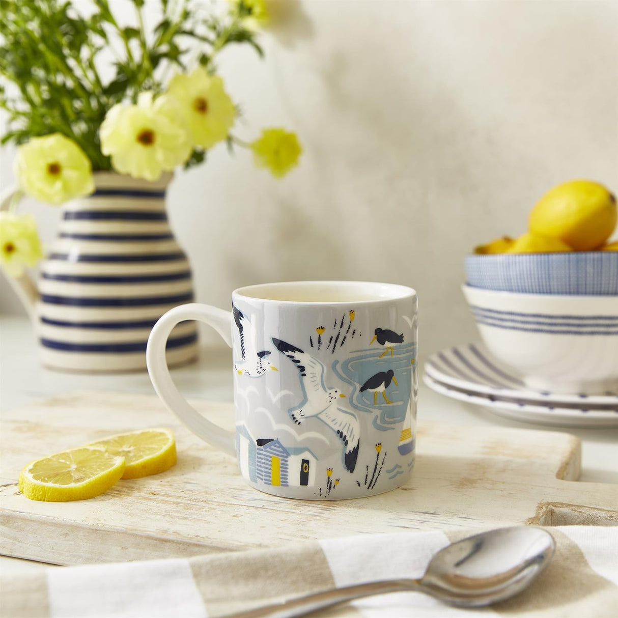 Ulster Weavers Seashore Bone China Mug - Seashore Bone China Mug In Blue 2