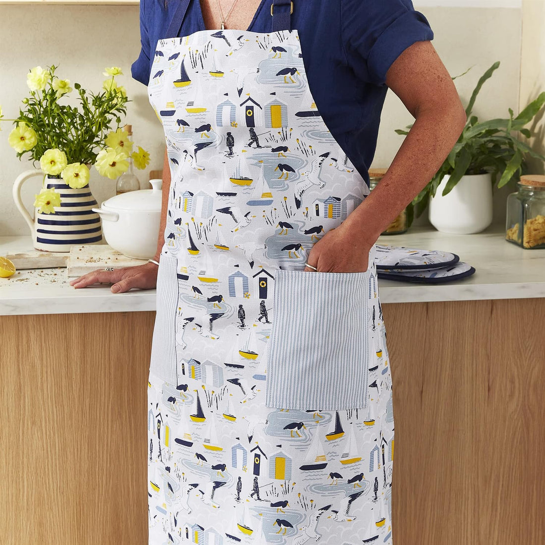 Ulster Weavers Seashore Textiles Apron 100% Cotton