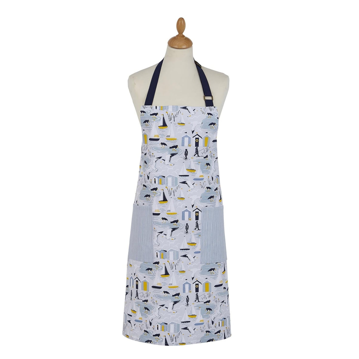 Ulster Weavers Seashore Cotton Textiles Cotton Apron - Seashore Cotton Apron In Blue 2