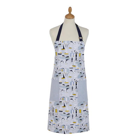 Ulster Weavers Seashore Cotton Textiles Cotton Apron - Seashore Cotton Apron In Blue 2