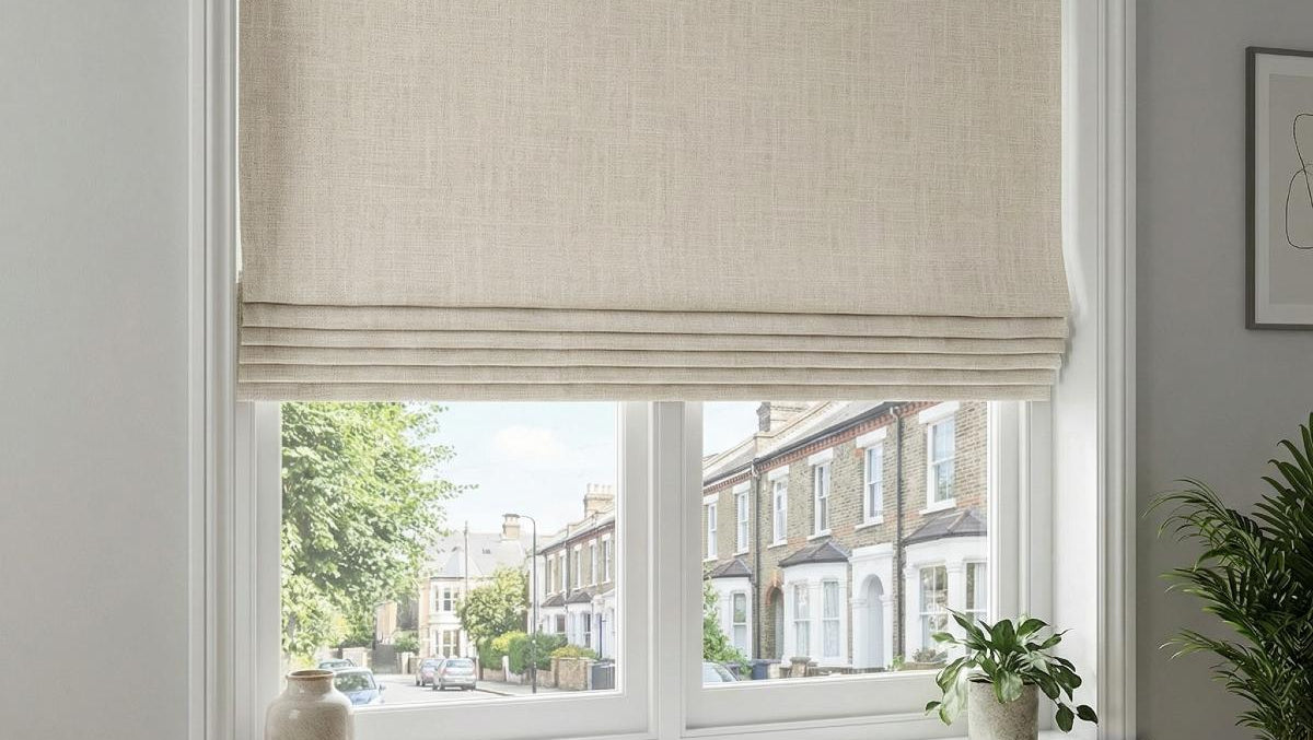 Shanghai Made to Measure Roman Blind Natural