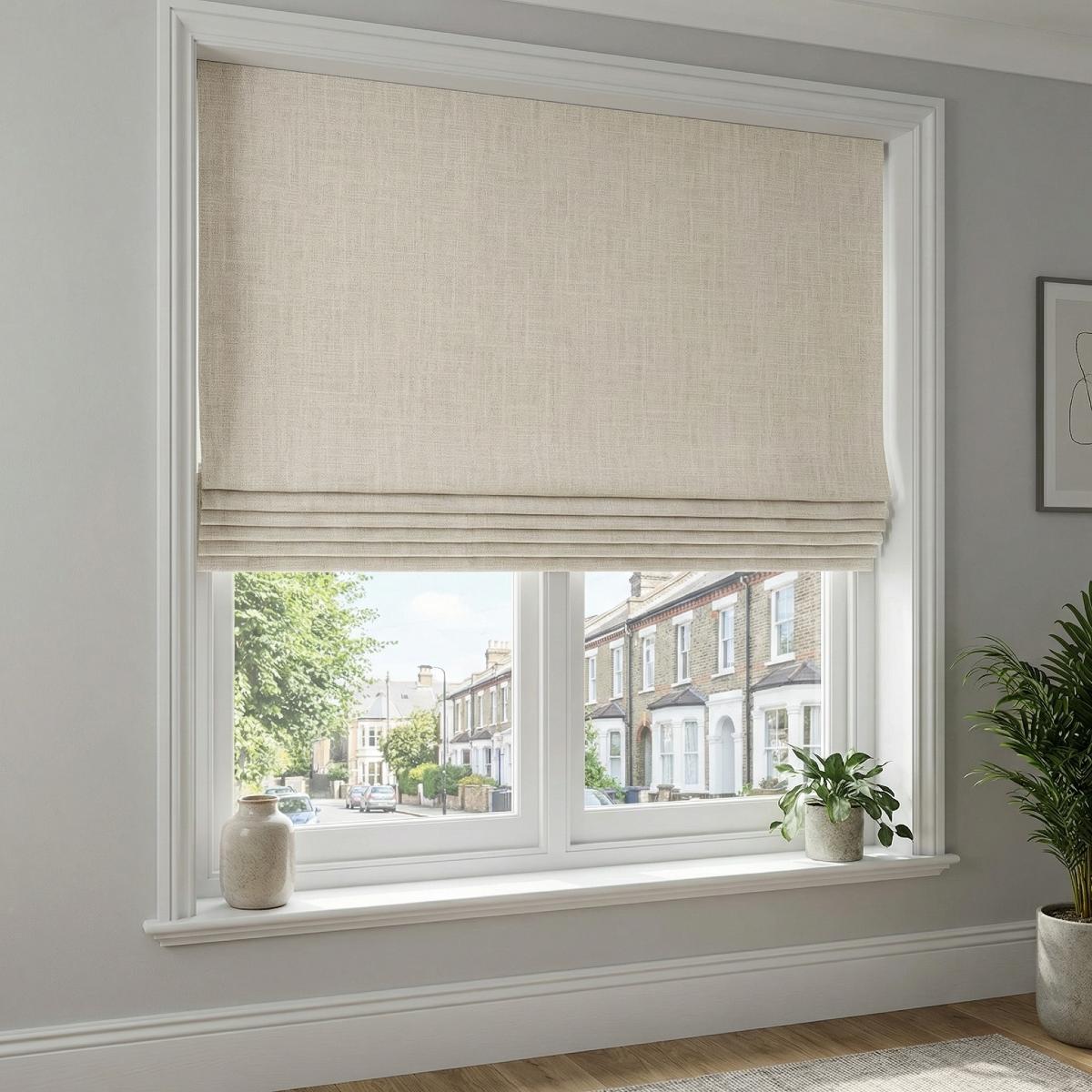 Shanghai Made to Measure Roman Blind Natural
