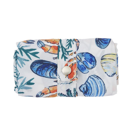 Ulster Weavers Shellfish Packable Shopping Bag - Shellfish Foldable Tote Bag Medium In Green 2