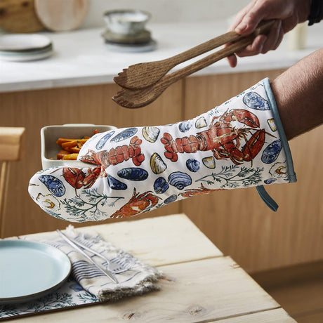 Ulster Weavers Shellfish Gauntlet Oven Glove - Shellfish Gauntlet Oven Glove In Green 2