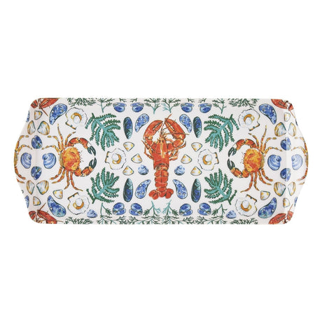 Ulster Weavers Shellfish Small Tray - Shellfish Small Serving Tray In Green 3