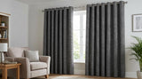 Sicily Made to Measure Curtains Black