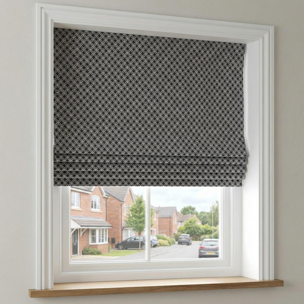 Sicily Made to Measure Roman Blind Black