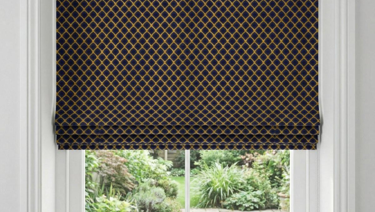 Sicily Made to Measure Roman Blind Blue