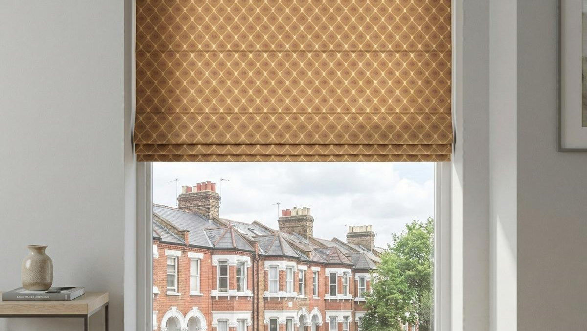 Sicily Made to Measure Roman Blind Chocolate