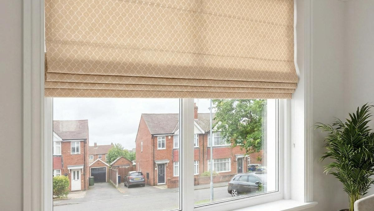 Sicily Made to Measure Roman Blind Mocha