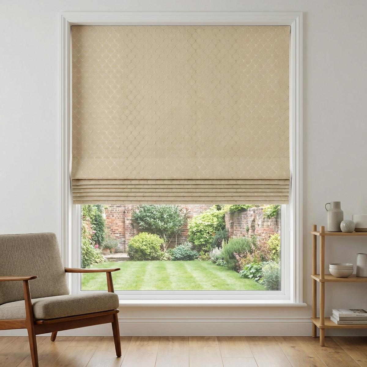 Sicily Made to Measure Roman Blind Silk