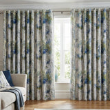 Silver ­Birch Larkspur fabric sample