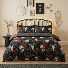 So Soft Skulls & Roses Duvet Cover Set