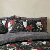 So Soft Skulls & Roses Duvet Cover Set 2