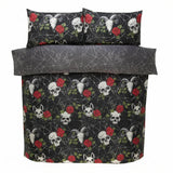 So Soft Skulls & Roses Duvet Cover Set 4