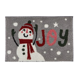 Snowman Christmas Festive Bath Mat - Snowman Christmas Bath Mat In Grey 50 X 80Cm 2