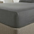 So Soft Microfibre Fitted Sheet 30cm Deep - Charcoal
