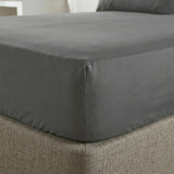 So Soft Microfibre Fitted Sheet 30cm Deep - Charcoal