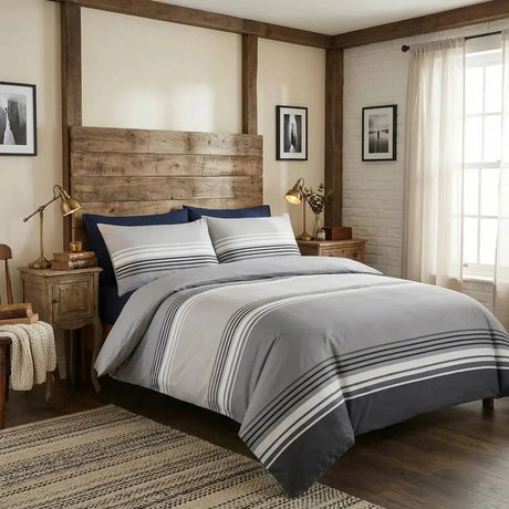 So Soft Chicago Grey Duvet Cover Bedding Set-1