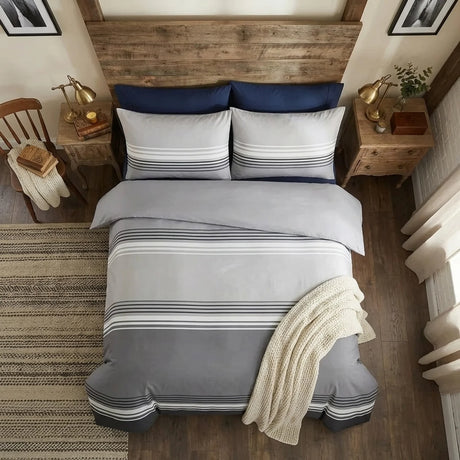 So Soft Chicago Grey Duvet Cover Bedding Set-4