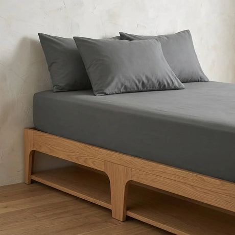So Soft Microfibre Charcoal Fitted Sheet 30cm Deep-1