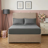 So Soft Microfibre Charcoal Fitted Sheet 30cm Deep-4