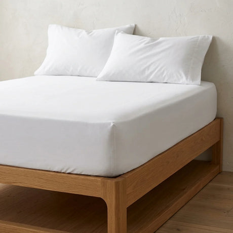 So Soft Microfibre White Fitted Sheet 30cm Deep-1