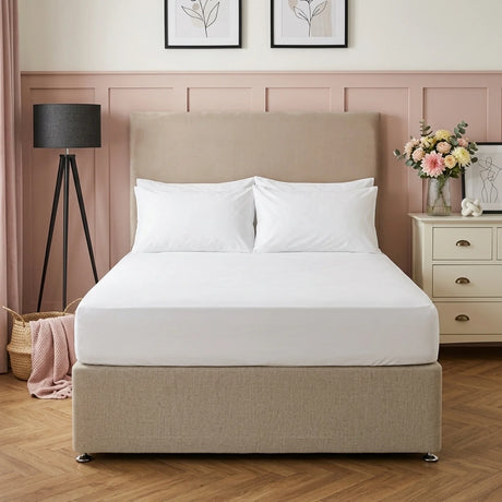 So Soft Microfibre White Fitted Sheet 30cm Deep-4
