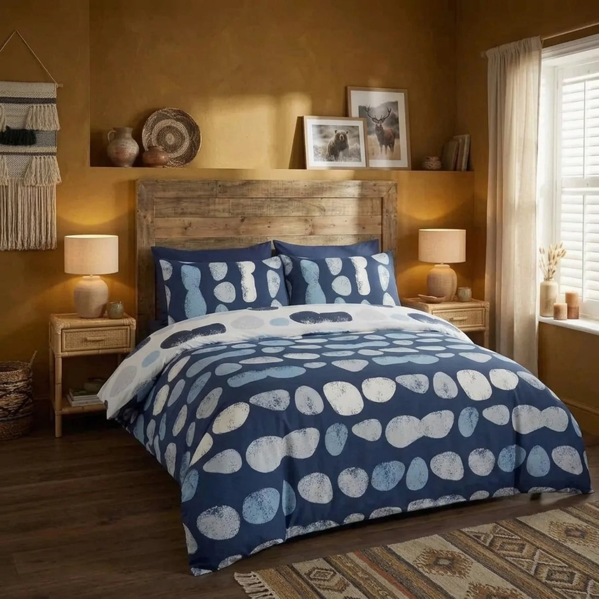 So Soft Truro Blue Duvet Cover Bedding Set-1