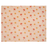 Soleil Mediterranean Print Recycled Polyester Throw 120cm x 150cm - Coral/Camel - Soleil Throw In Coral Camel 120 X 150Cm 3