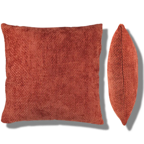 Somerset Chenille Cushion Cover and Filled Cushion 18" x 18" (45cm x 45cm) by Sundour