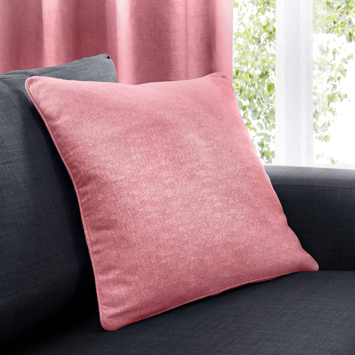 Sorbonne Cotton Cushion Cover 43cm x 43cm (17" x 17") - Blush - Sorbonne Cushion In Blush 43 X 43Cm 2
