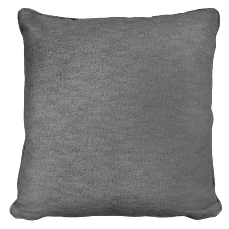 Sorbonne Cotton Cushion Cover 43cm x 43cm (17" x 17") - Charcoal