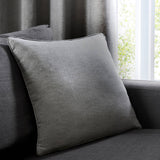 Sorbonne Cotton Cushion Cover 43cm x 43cm (17" x 17") - Charcoal - Sorbonne Cushion In Charcoal 43 X 43Cm 2
