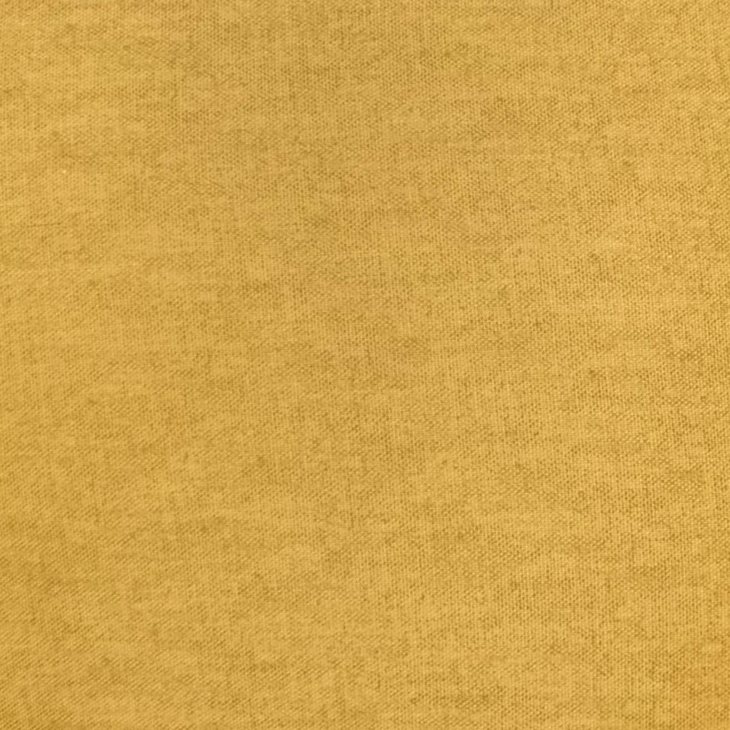 Sorbonne Cotton Cushion Cover 43cm x 43cm (17" x 17") - Ochre - Sorbonne Cushion In Ochre 43 X 43Cm 3