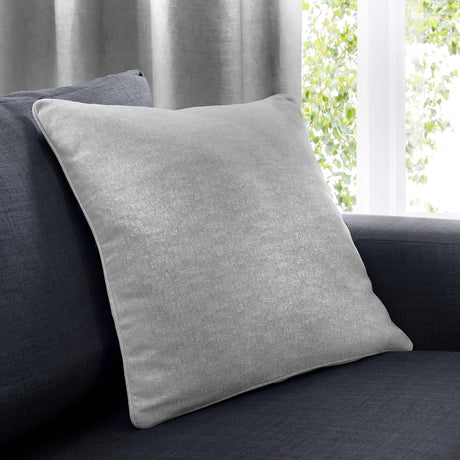 Sorbonne Cotton Cushion Cover 43cm x 43cm (17" x 17") - Silver - Sorbonne Cushion In Silver 43 X 43Cm 2