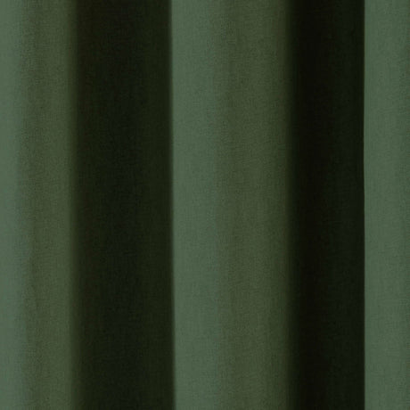 Sorbonne Cotton Lined Eyelet Curtains - Bottle Green Light Filtering - Sorbonne Eyelet Curtains In Bottle Green 2