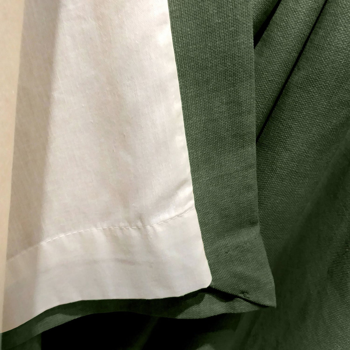Sorbonne Cotton Lined Eyelet Curtains - Bottle Green Light Filtering - Sorbonne Eyelet Curtains In Bottle Green 4