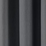 Sorbonne Cotton Lined Eyelet Curtains - Charcoal Light Filtering - Sorbonne Eyelet Curtains In Charcoal 2