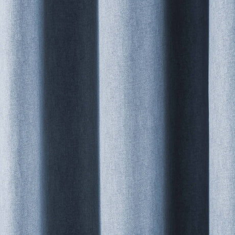 Sorbonne Cotton Lined Eyelet Curtains - Light Blue Light Filtering Printed - Sorbonne Eyelet Curtains In Light Blue 3