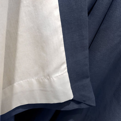 Sorbonne Cotton Lined Eyelet Curtains - Navy Light Filtering - Sorbonne Eyelet Curtains In Navy 4