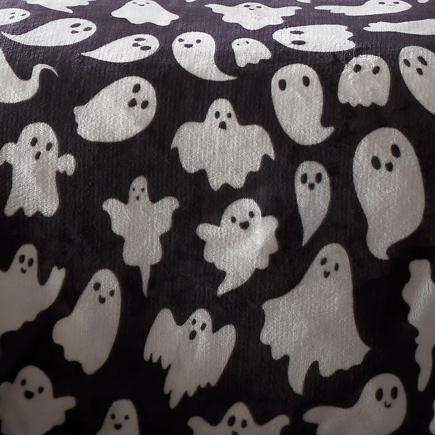 Spooky Ghosts Halloween Microfibre Duvet Cover Set - Spooky Ghosts Halloween Duvet Cover Set In Grey 3