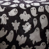 Spooky Ghosts Halloween Microfibre Duvet Cover Set - Spooky Ghosts Halloween Duvet Cover Set In Grey 3