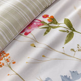 Spring Glade Floral Green Polycotton Duvet Cover Set - Spring Glade Duvet Cover Set In Multicolour 3